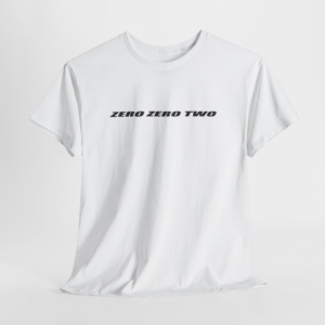 "ZERO ZERO TWO" Minimalist Graphic Tee