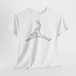 Jump man pickleball T-Shirt(Black Line)